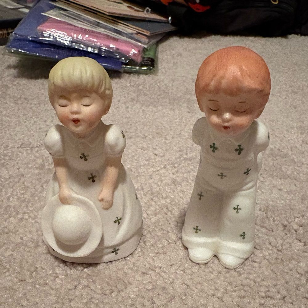 Set ofโLittle Boy & Little Girl Figurines